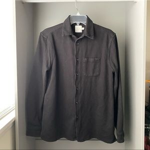 Topman LTD black textured over shirt S